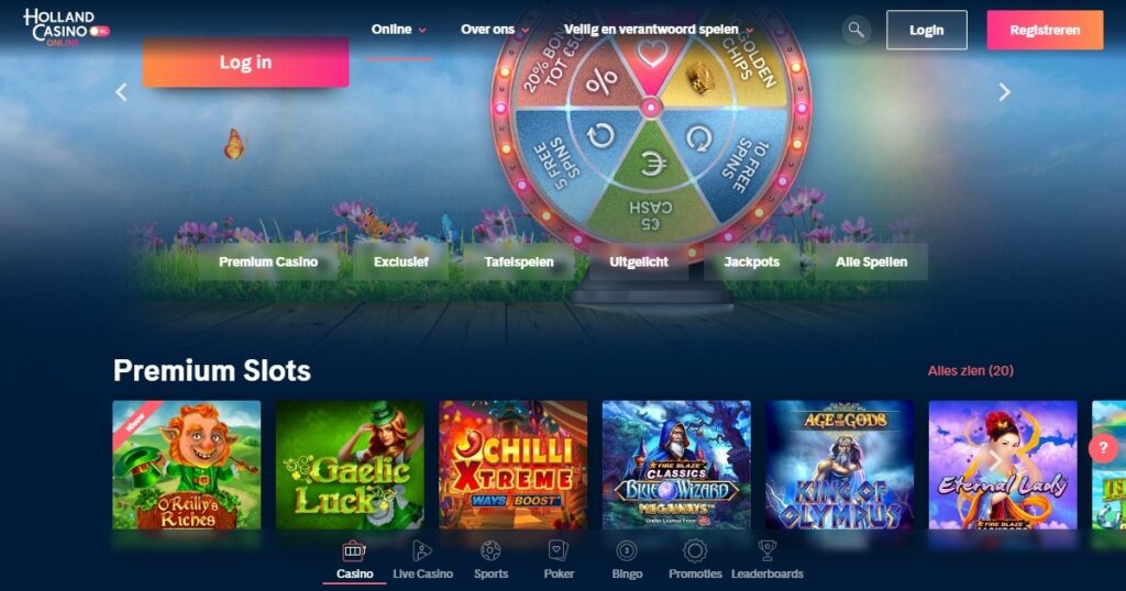 holland casino online spellen pagina