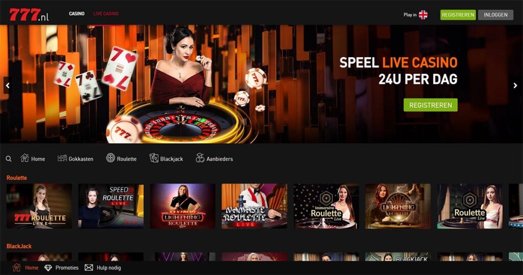 live casino pagina van casino 777 nl