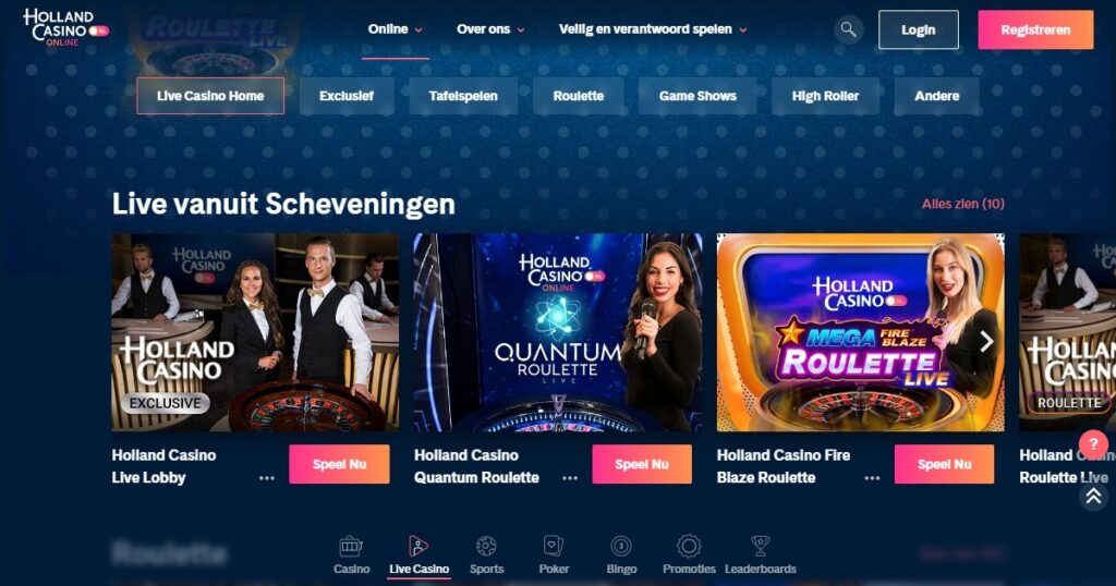 live casino pagina van holland casino online 