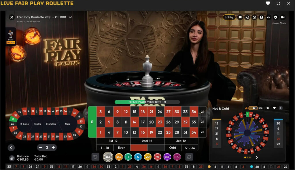 fair play casino live roulette tafel