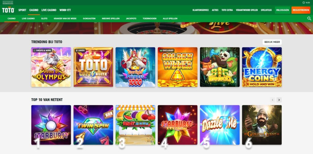 www.toto.nl casino spellen pagina