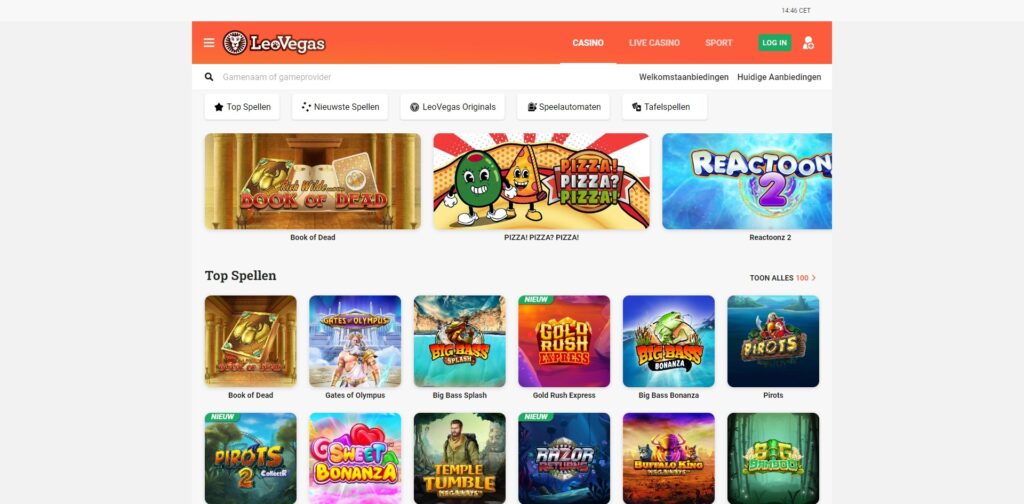 casino games page leovegas nederland